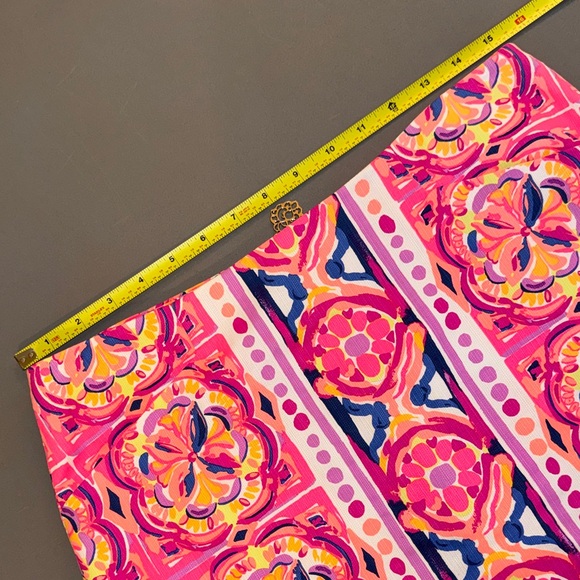 Lilly Pulitzer Marigold Pink Fushion Floral Skort Size 4 - Picture 5 of 9